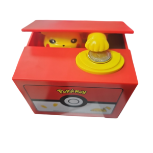 Alcancía Pikachu – Tragamonedas Automática con Sonido