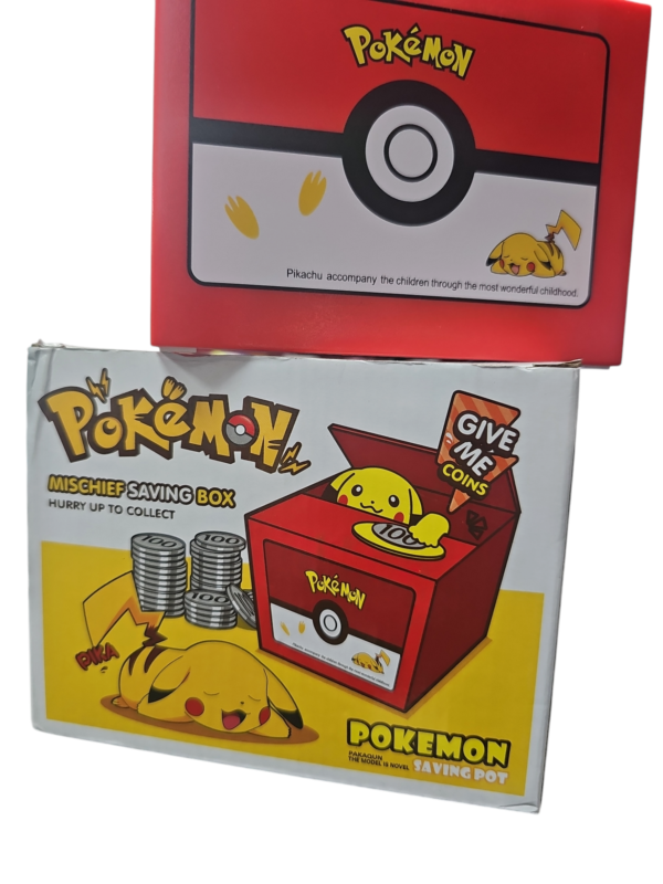 Alcancía Pikachu – Tragamonedas Automática con Sonido - Image 2