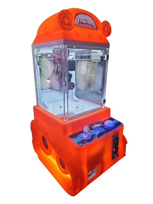 Máquina Garrita Mini Tank Man – Caza Peluches Compacta para Negocio o Diversión